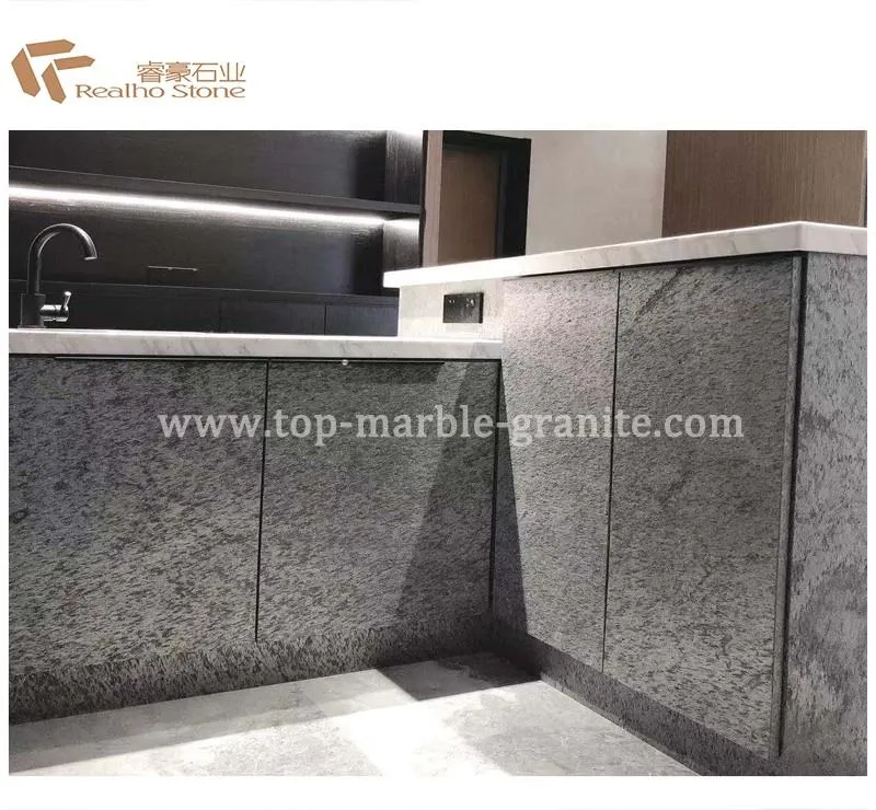 Stone veneer for cabinets