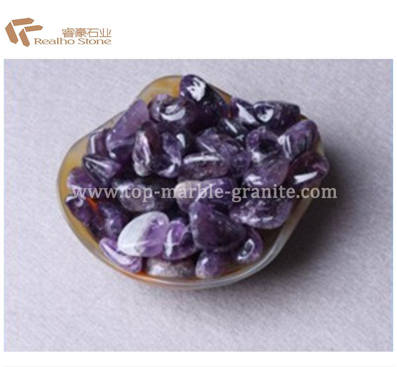Purple agate stone