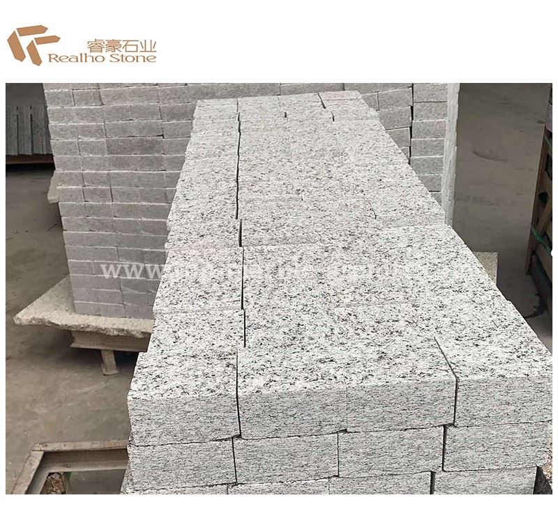granite flamed cubic stone