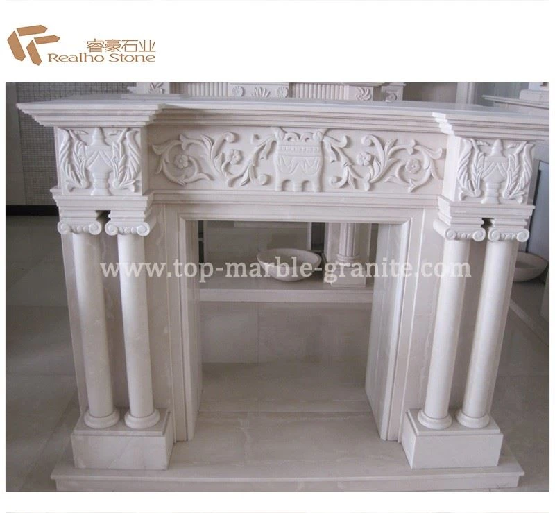 Royal Batticino Marble Fireplace