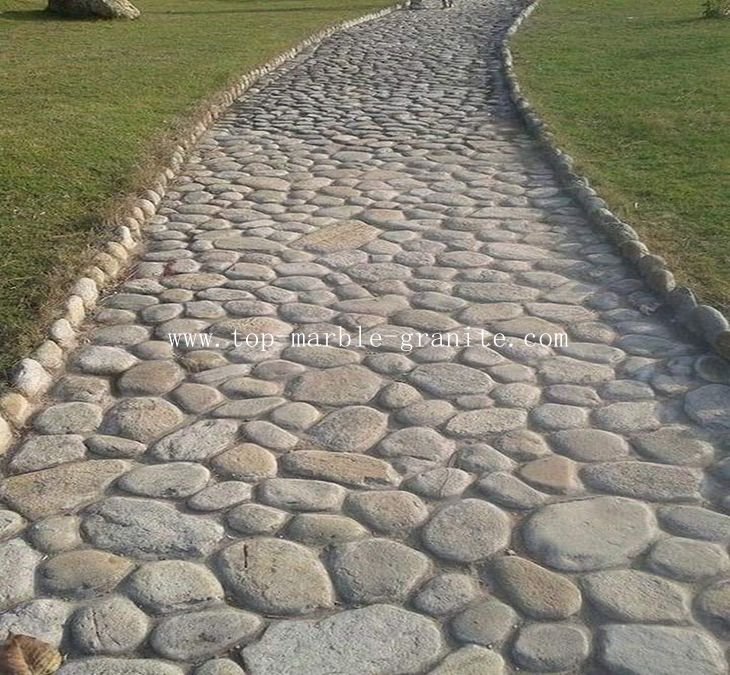 Cobblestone paving