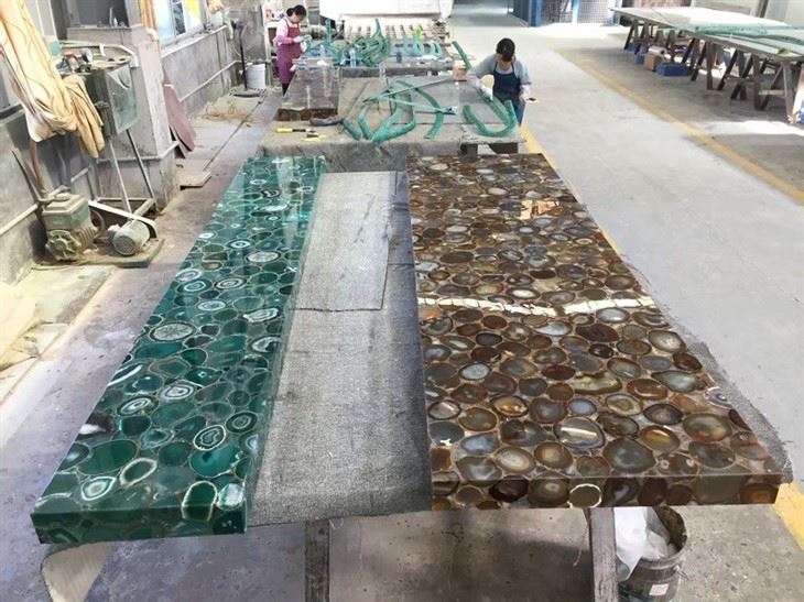 agate stone table