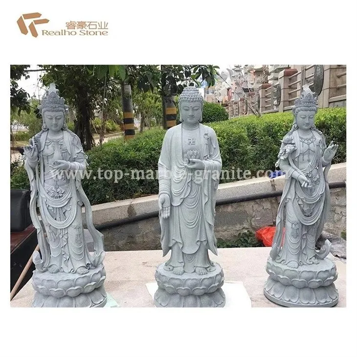Hand - Carved Buddha Statue Of Natural Stone