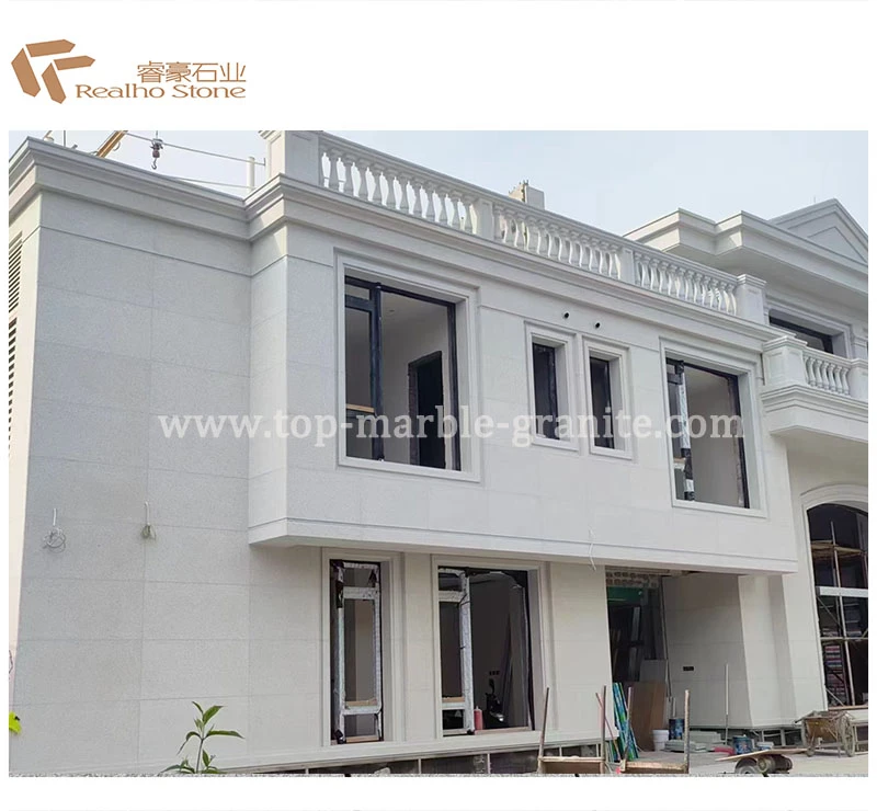 white granite wall cladding