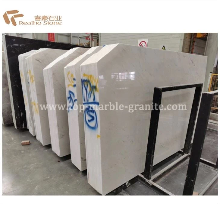 Natural Stone Sivec White Marble Slabs for Floor Tiles