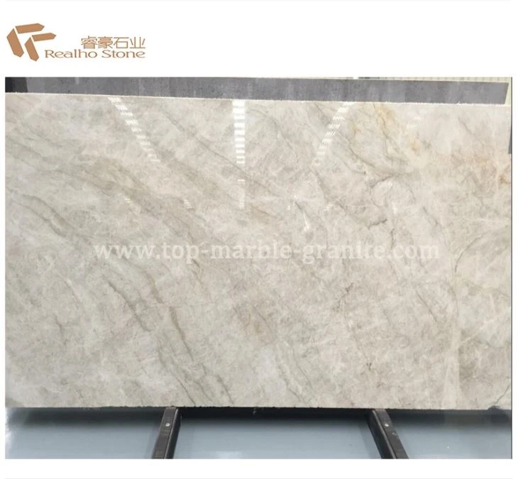 Polished Taj Mahal Quartzite Slab for Coffee Table