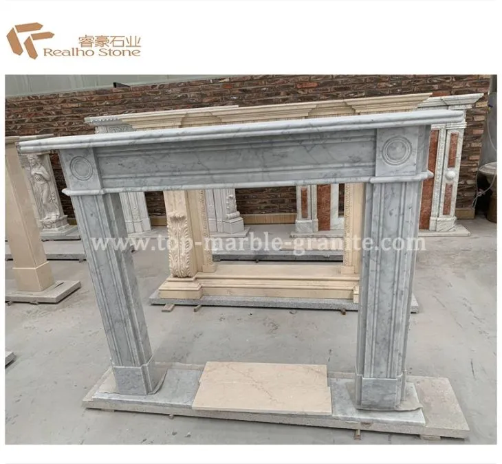 Attractive Design Marble Fireplace Mantel