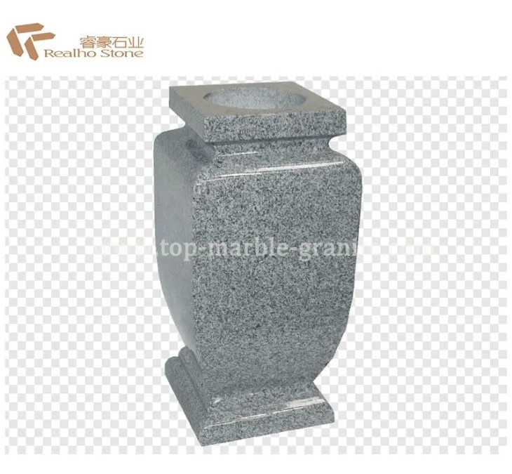 stone cemetery vases