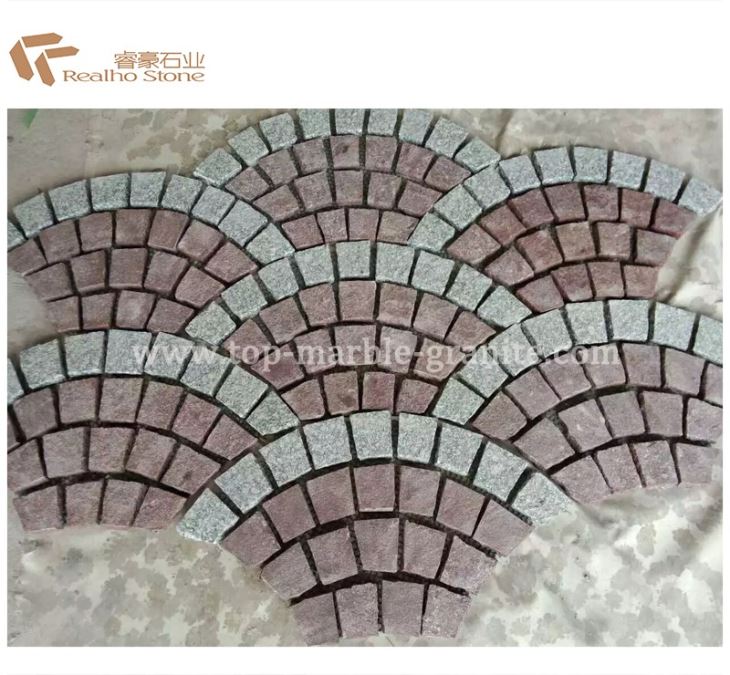 fan shape pavings