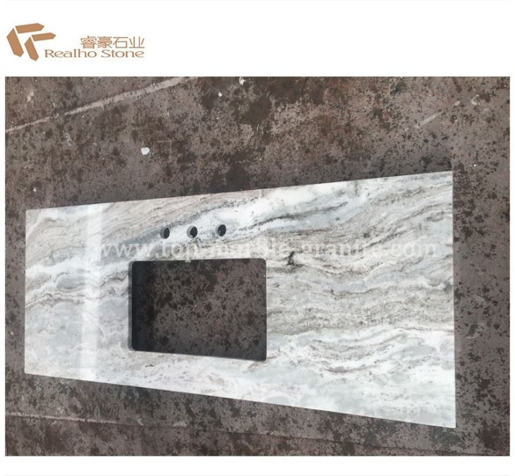 Fantasy Brown Granite With White Cabinets