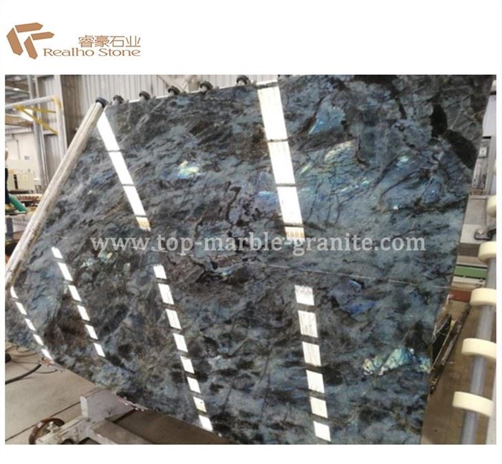 Blue granite slab