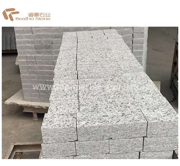 granite flamed cubic stone