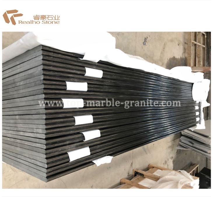 Precut Mongolia Black Granite Kitchen Countertop