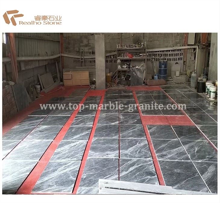 bathroom grey marble tiles