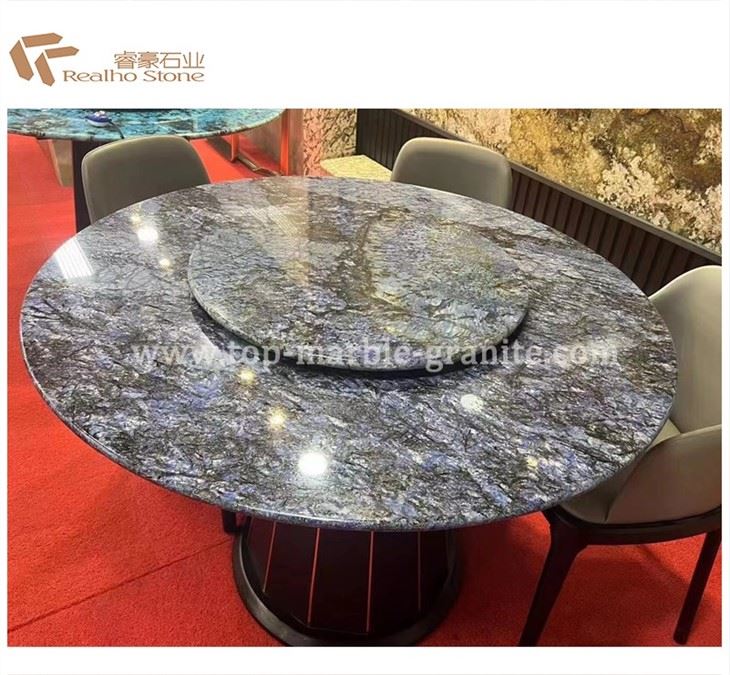 round stone table tops