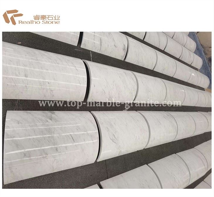 White marble cladding tile