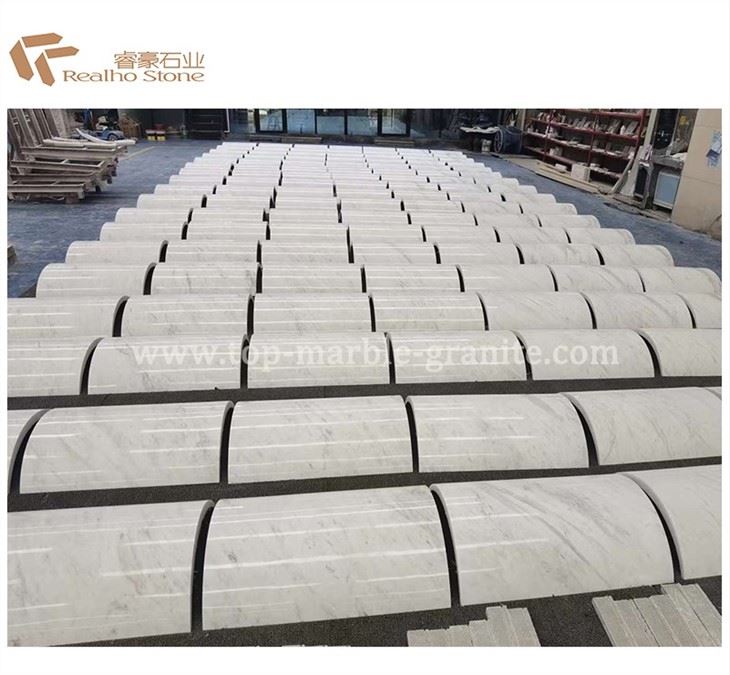 Marble column cladding tile